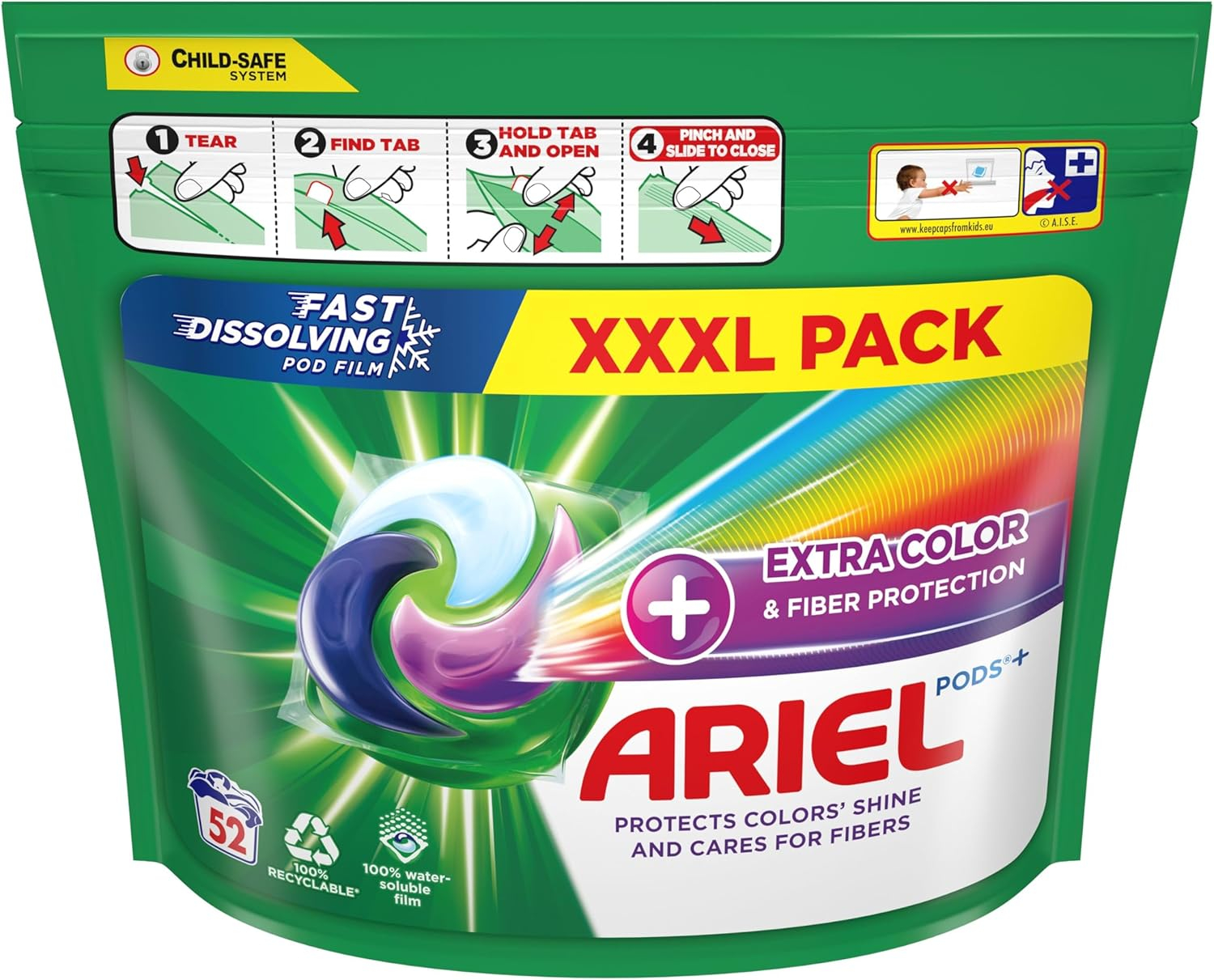 Ariel Kapsułki do prania ARIEL All-in-1 PODS do koloru 52 szt