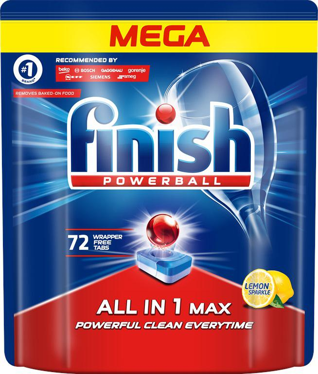 Finish Tabletki All-in-1 Max 72 cytrynowe