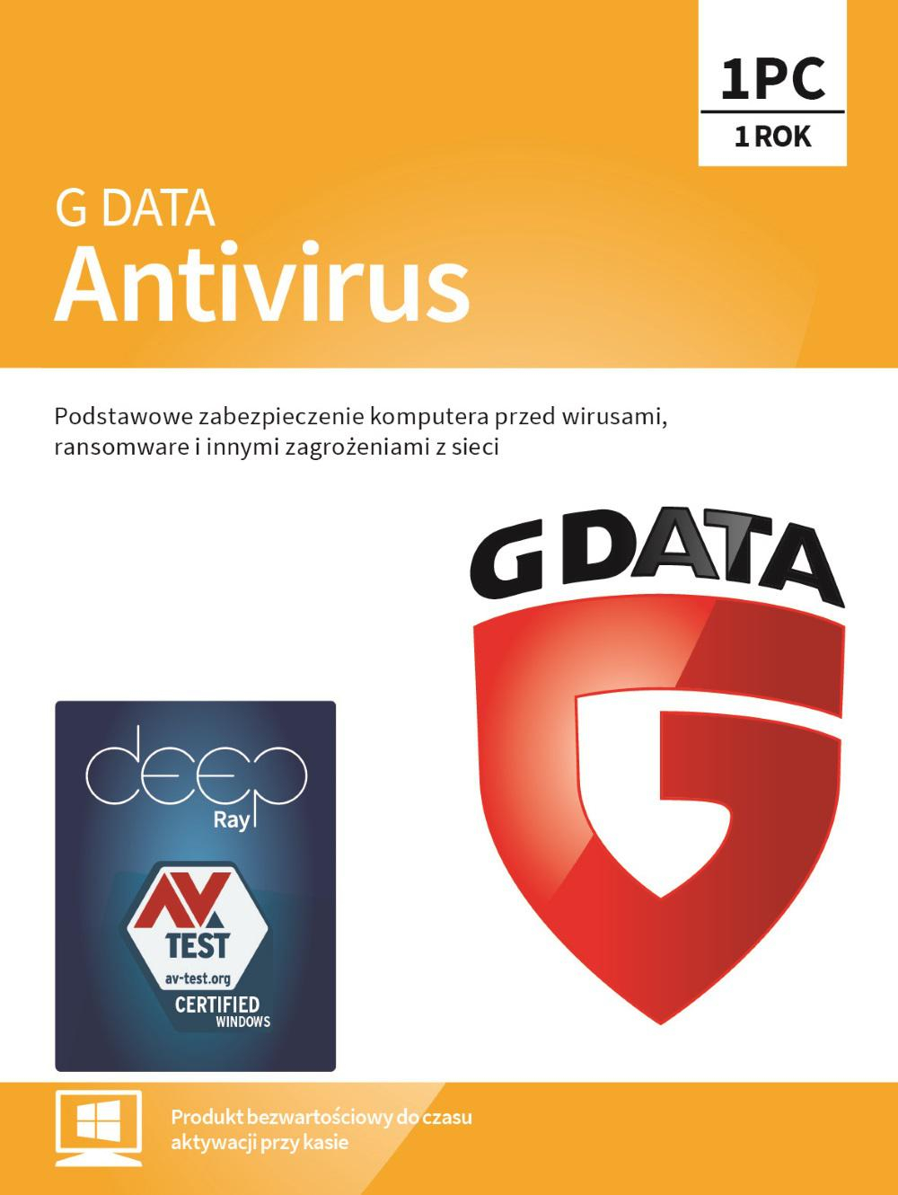 Gdata ANTIVIRUS 1 PC 1 ROK