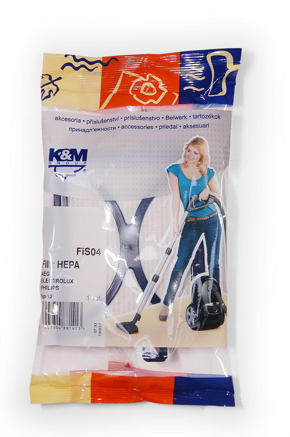 K&M Filtr HEPA do odkurzaczy Electrolux/Philips K&M FIS04