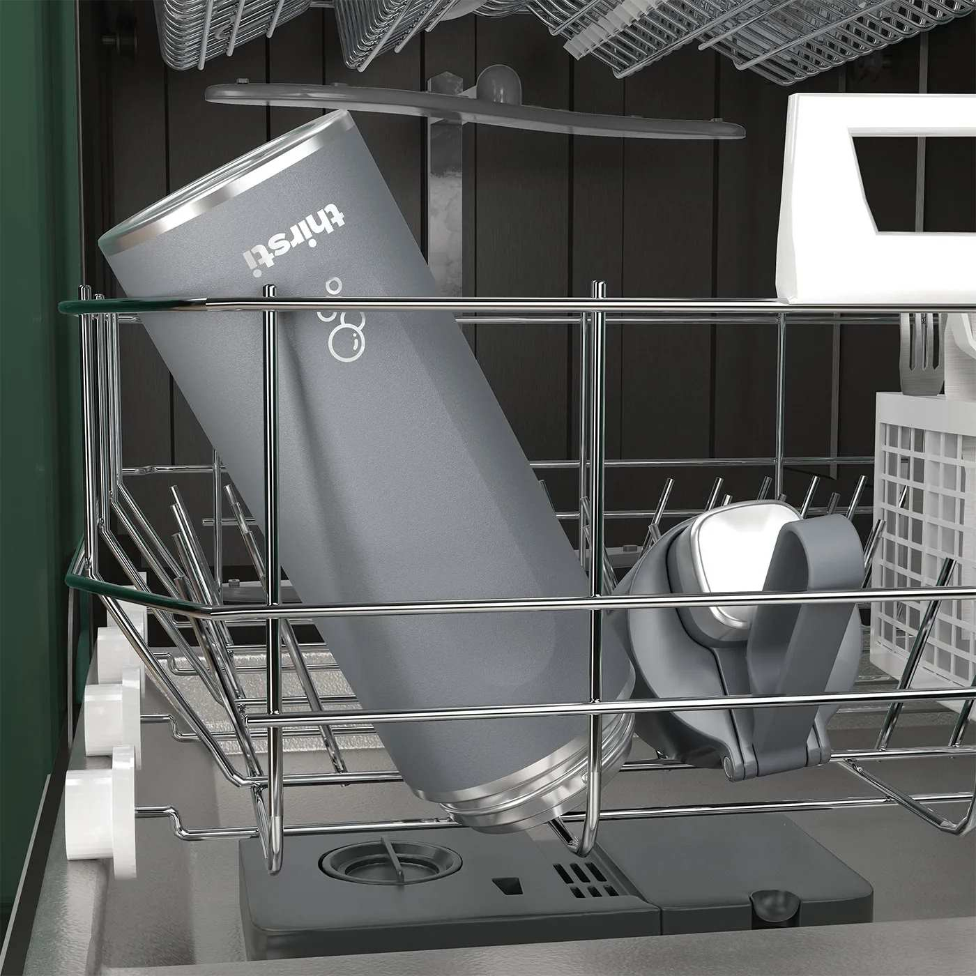 Ninja Butelka na napoje gazowane Thirsti szary 700ml DW2401EUUKGY