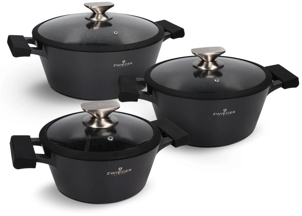 Zwieger Black Stone Zestaw garnków 6 el.