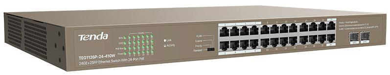 Tenda TEG1126P-24-410W PoE 24-porty 410W Gigabit Ethernet