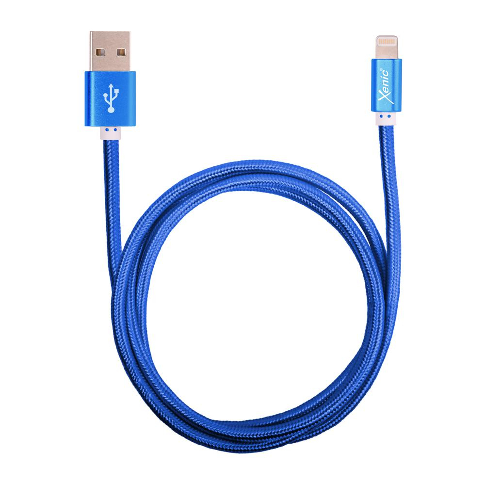 XENIC Kabel USB-Lightning Xenic PREMIUM 1m w oplocie niebieski