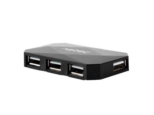 Natec Czytnik USB 2.0 NATEC LOCUST 4-PORTY Czarny