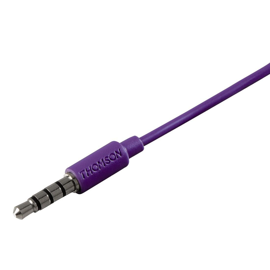 Thomson SŁUCHAWKI DOUSZNE THOMSON EAR3005PL Z MIK. Fioletowe #