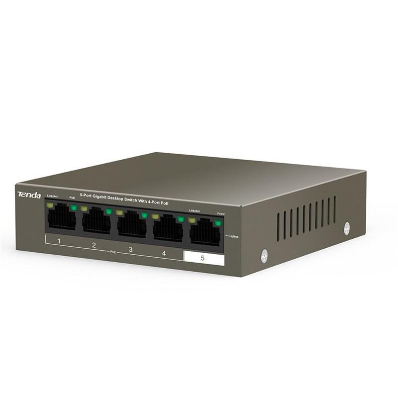 Tenda TEG1105P-4-63W 5-portowy Base-TX RJ45 10/100/1000 Mbps
