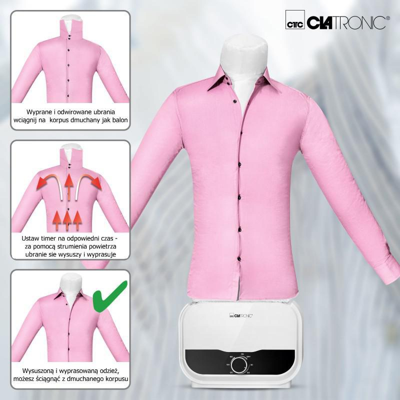 Clatronic Manekin do prasowania koszul i spodni HBB 3734