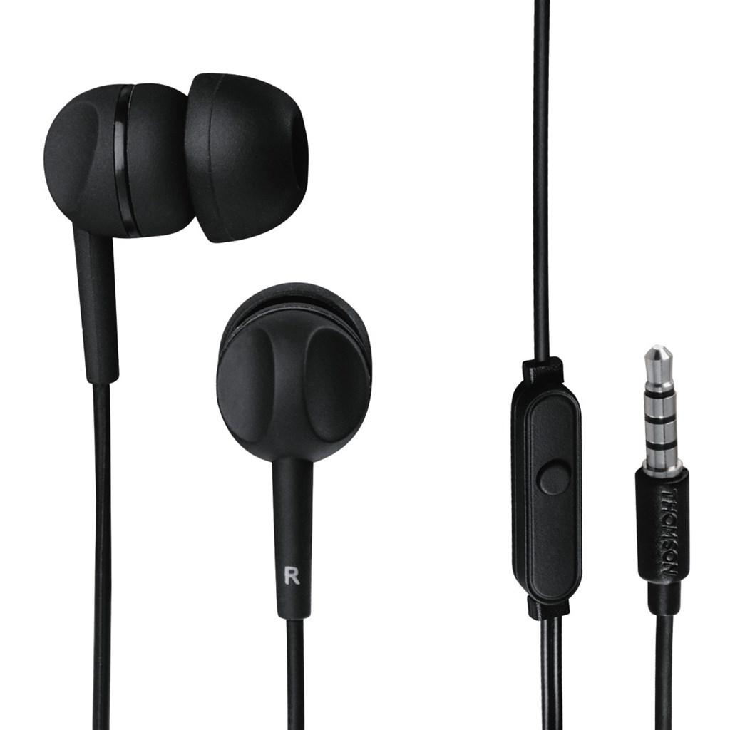 Thomson SŁUCHAWKI DOUSZNE THOMSON EAR3005BK Z MIK.Czarne