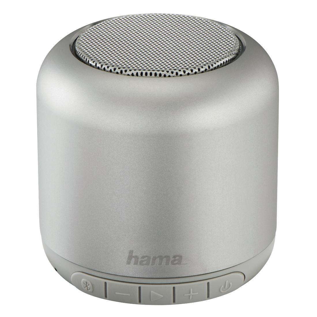 Hama GŁOŚNIK BT HAMA STEEL DRUM Srebrny