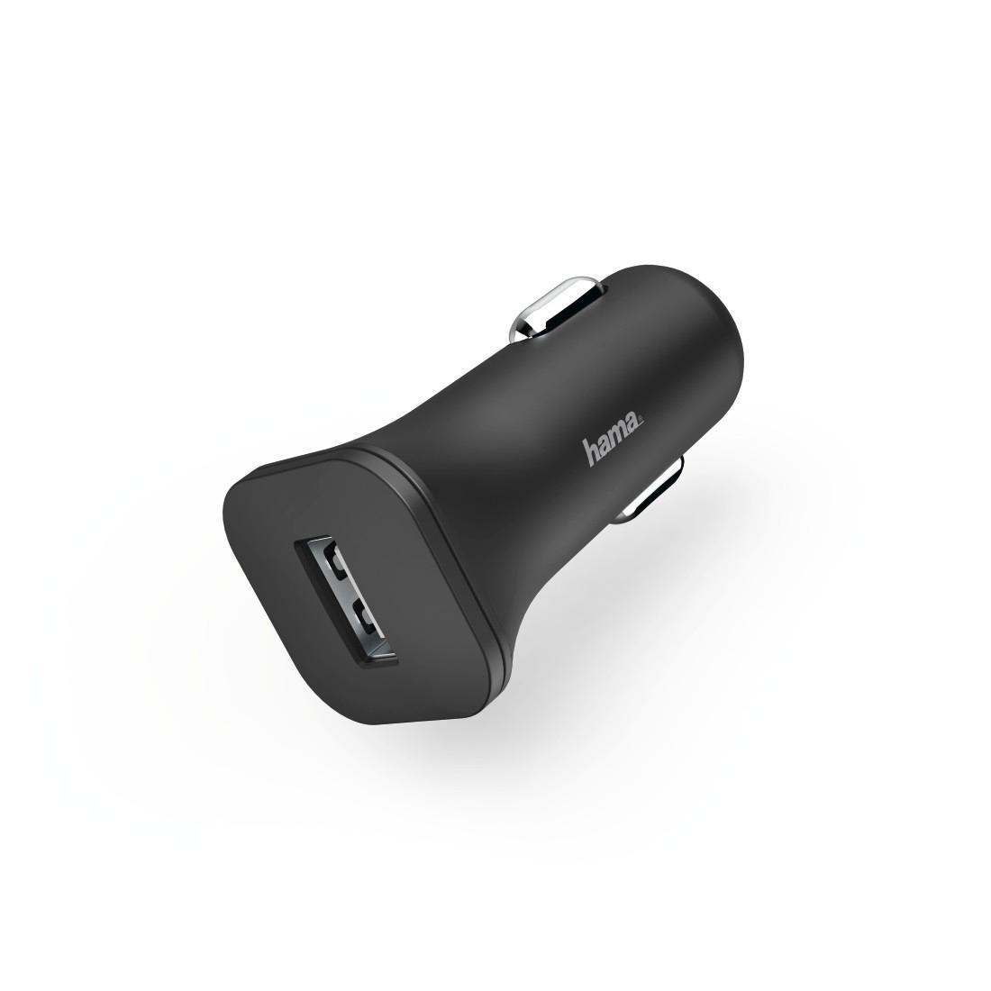 Hama Ładowarka Samochodowa HAMA 1xUSB 1.2A Czarna