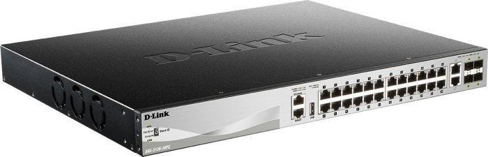 D-Link Przelacznik Smart DGS-3130-30PS/SI 24xGE PoE 2x10G 4xSFP+