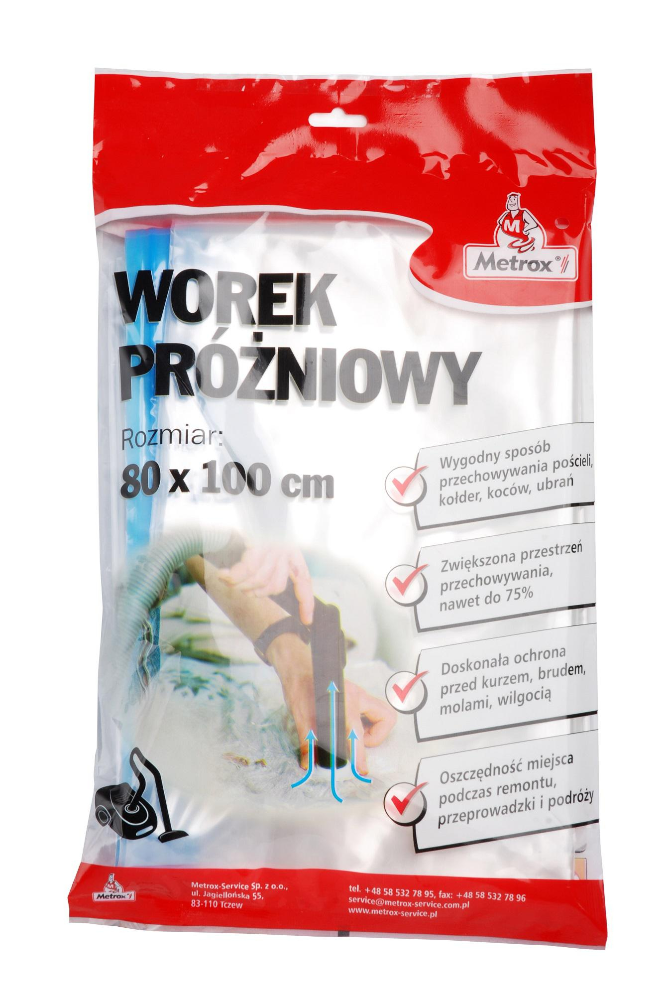 METROX  Worek próżniowy 80 x 100 cm