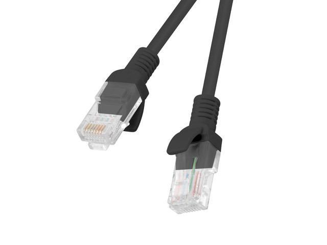 Lanberg Kabel sieciowy Patchcord Cat.5E 5 mb Czarny