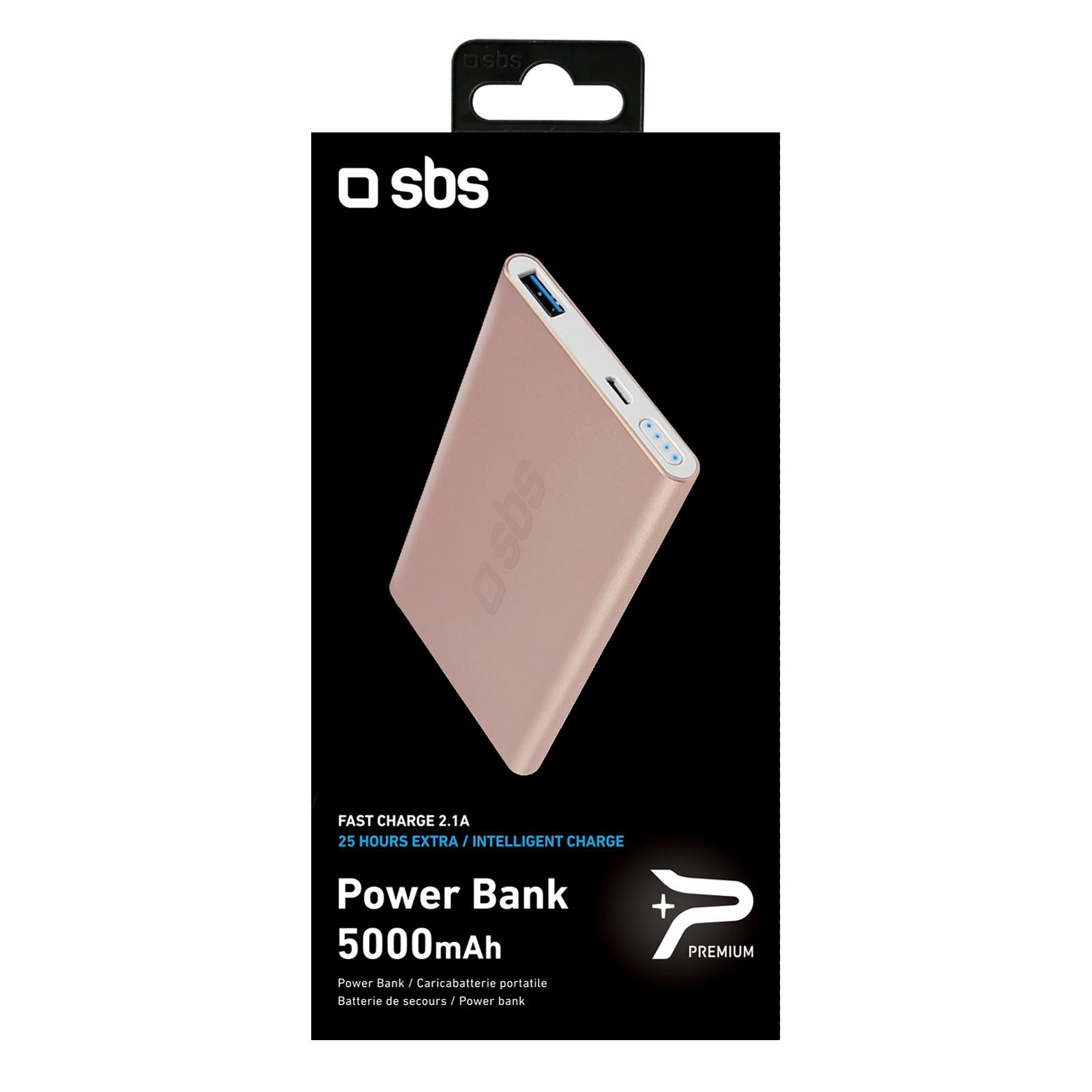 SBS POWERBANK SBS 5.000 mAh dla iPhone FC Rose Gold