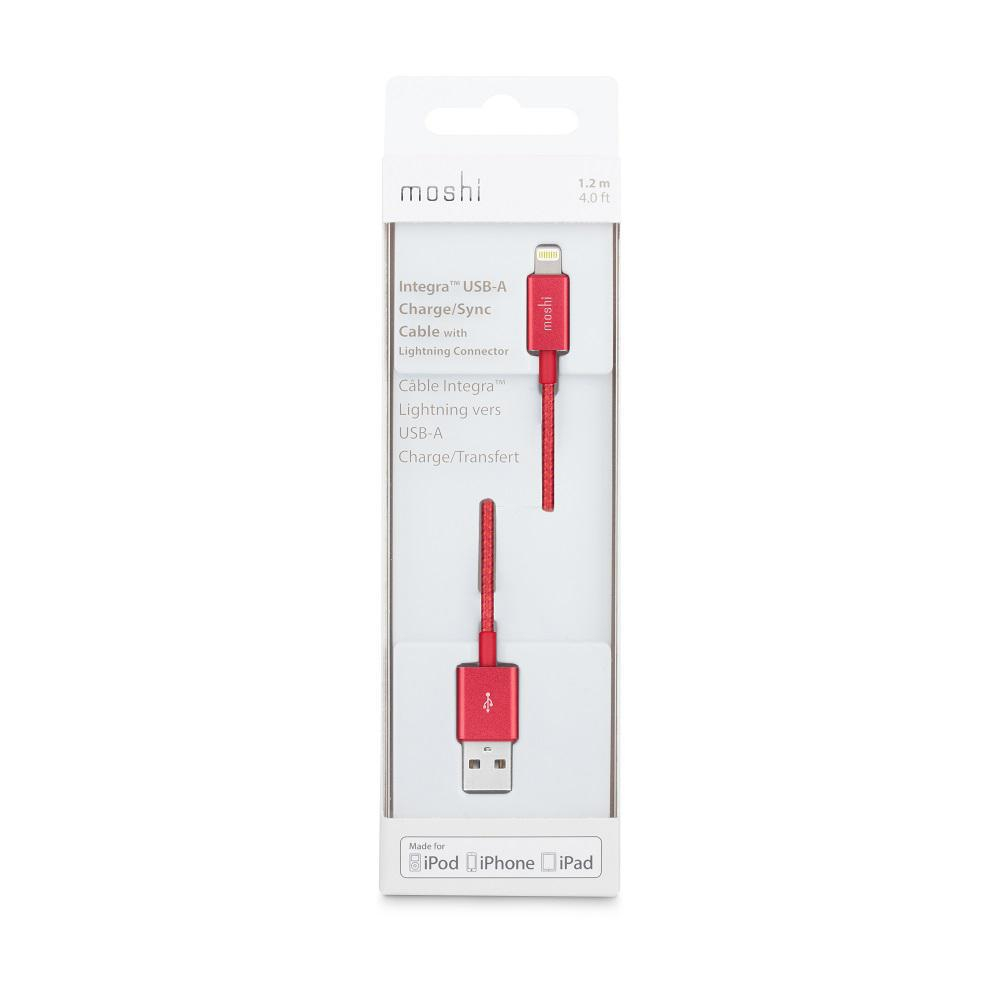 Moshi Kabel USB-Lightning MFI MOSHI 1.2m czerwony