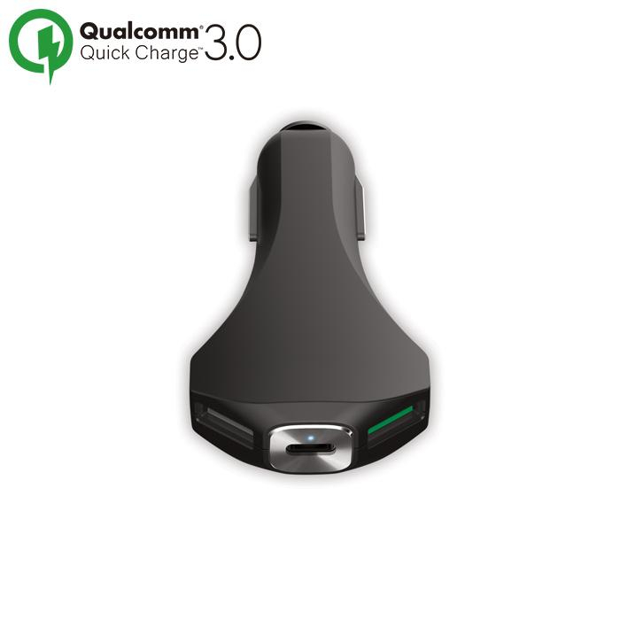 Forever ŁADOWARKA SAMOCHODOWA FOREVER PCC-02 2xUSB, USB-C QC 3A