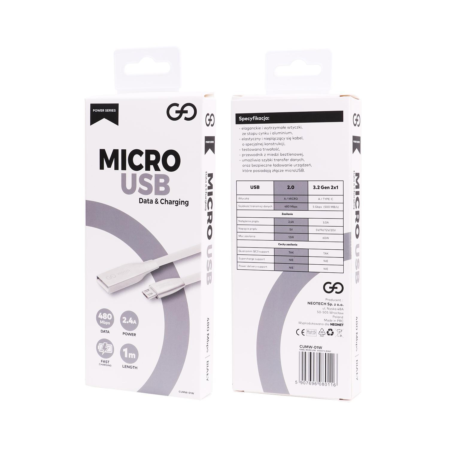 Kabel VIGGO DESIGN USB-microUSB