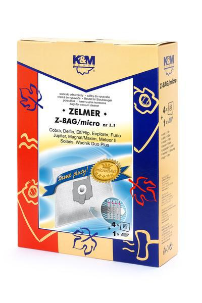 K&M FZ-BAG micro - Worki syntetyczne do odkurzaczy Zelmer 4 szt.