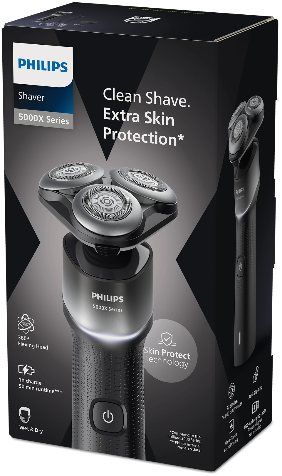 Philips Golarka elektryczna Philips X5004 - Precyzyjny trymer