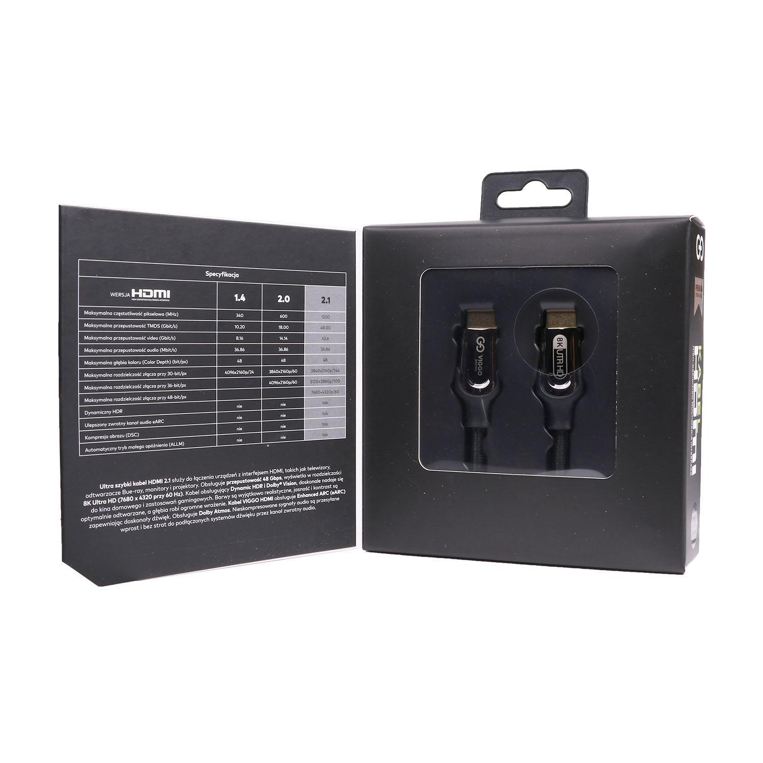 VIGGO DESIGN KABEL HDMI 2.1 VIGGO PREMIUM CINEMA 2m ^