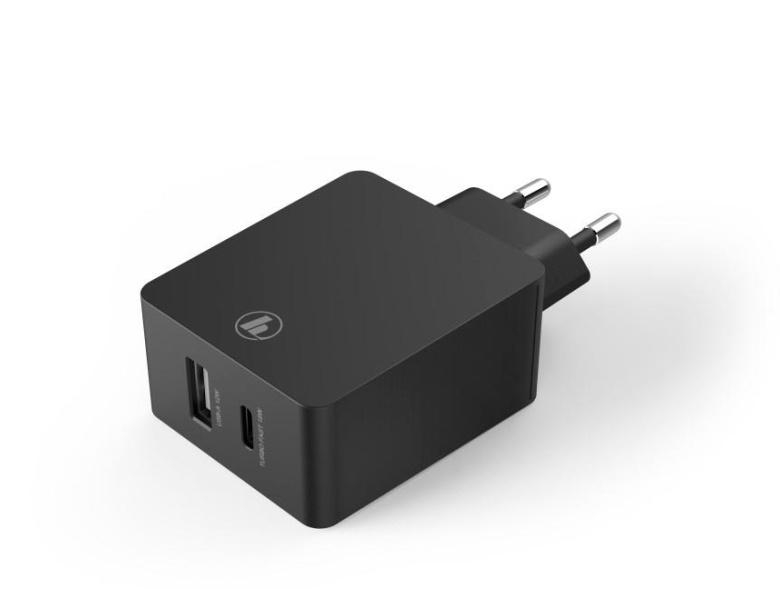 Hama ŁADOWARKA SIECIOWA HAMA 1xUSB-C 1xUSB PD 30W czarna