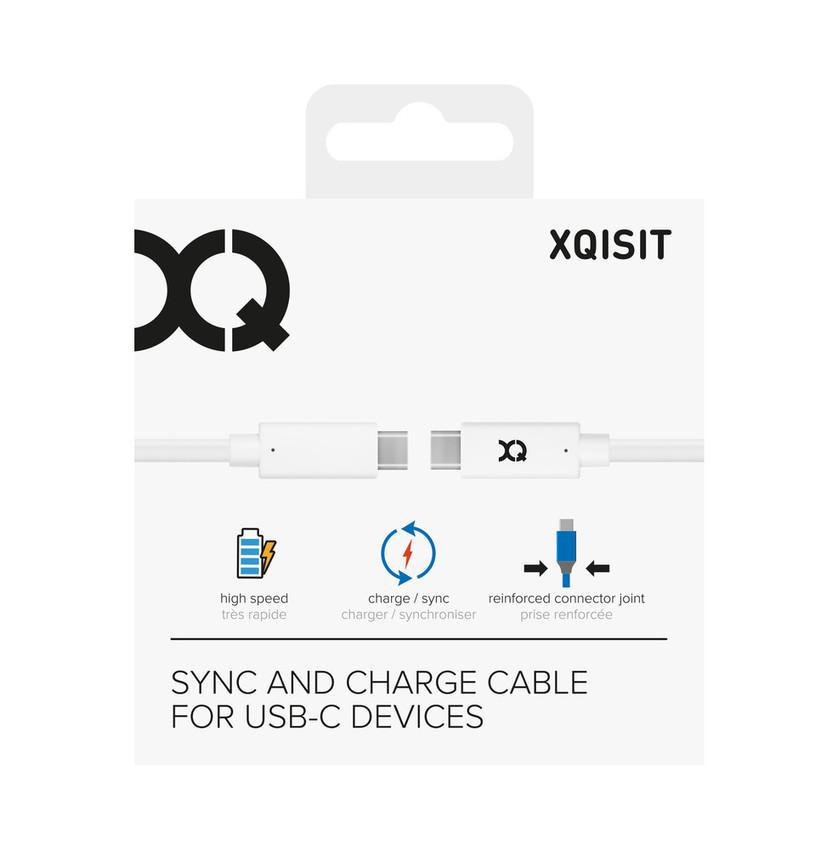 Xqisit KABEL USB -C- USB-C XQISIT 1M biały #