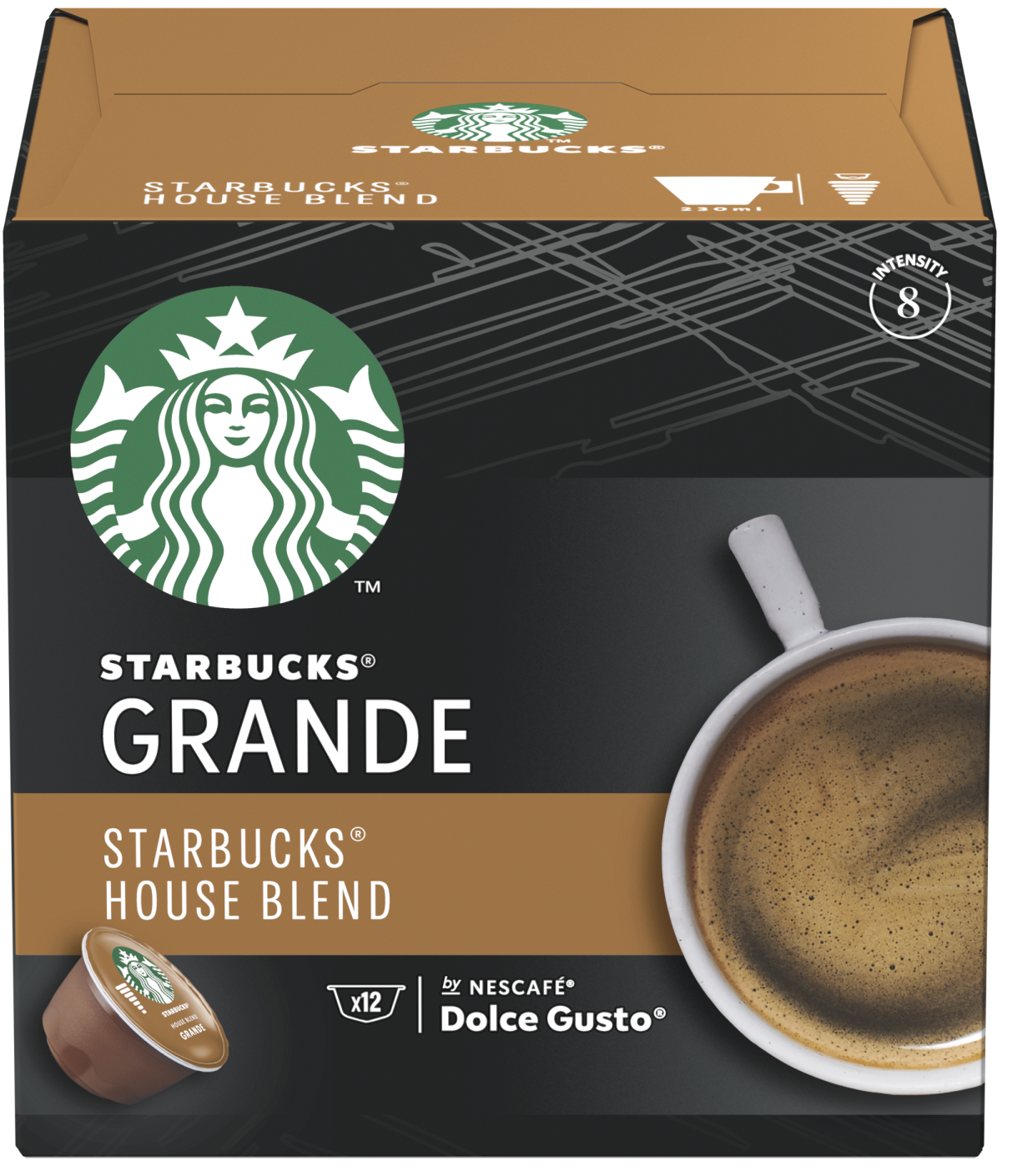 STARBUCKS Kawa kapsułkowa STARBUCKS House Blend Grande AMIERICANO do D