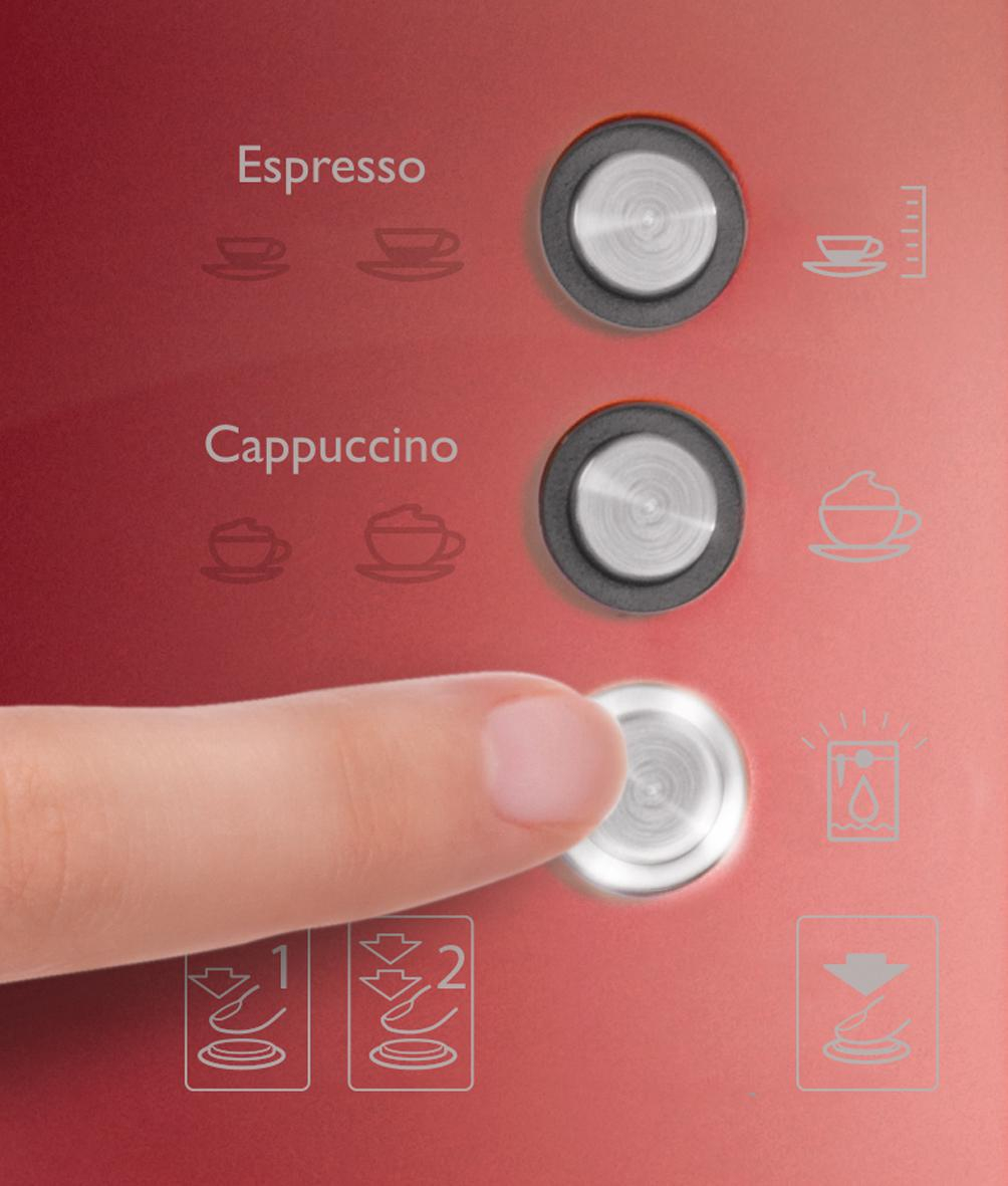BREVILLE PRIMA LATTE CZERWONY VCF046X
