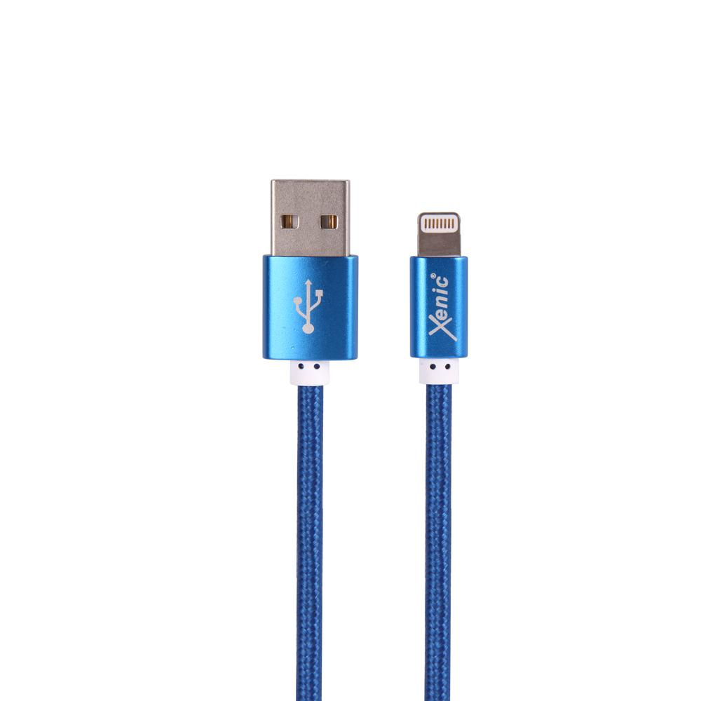 XENIC Kabel USB-Lightning Xenic PREMIUM 1m w oplocie niebieski