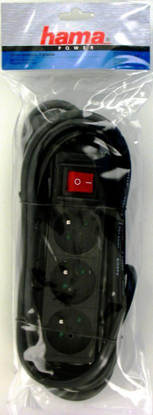 Hama HAMA STANDARD 3GN, 3M (CZARNA) #
