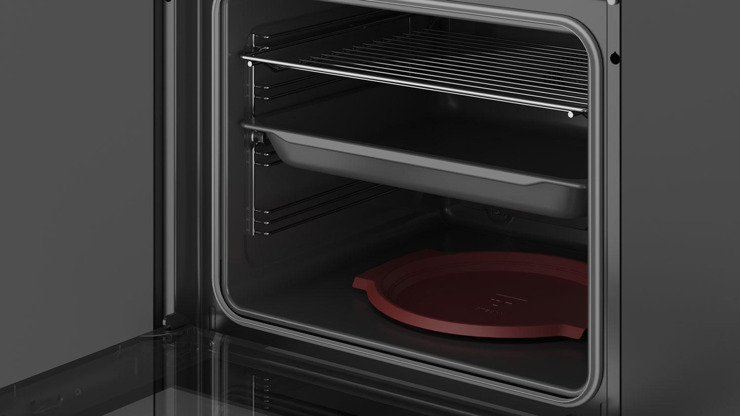 Prowadnice teleskopowe w piekarniku Teka HLB 8408 S BK EASY STEAM