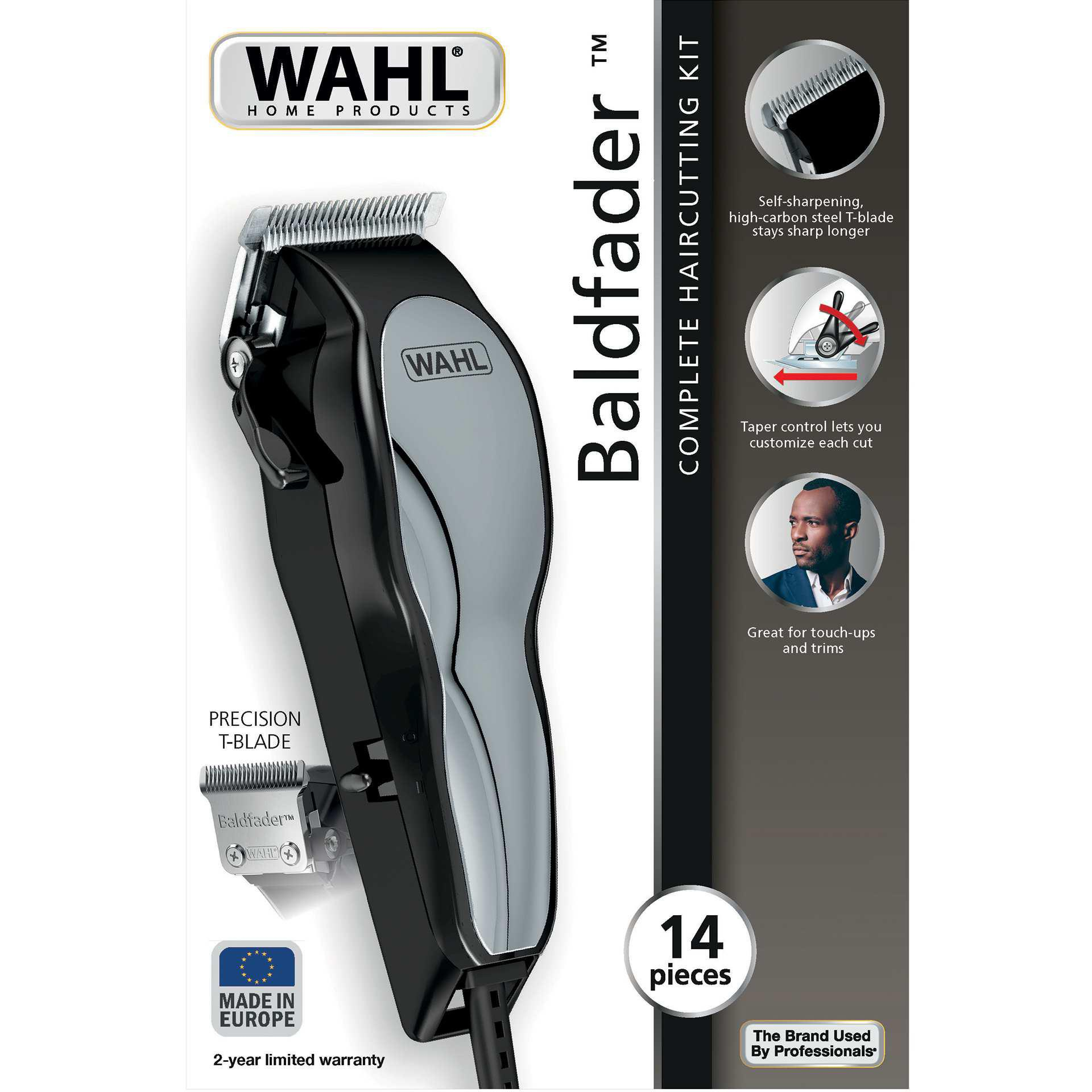 Wahl Maszynka Baldfader – czarna – wtyczka EU
