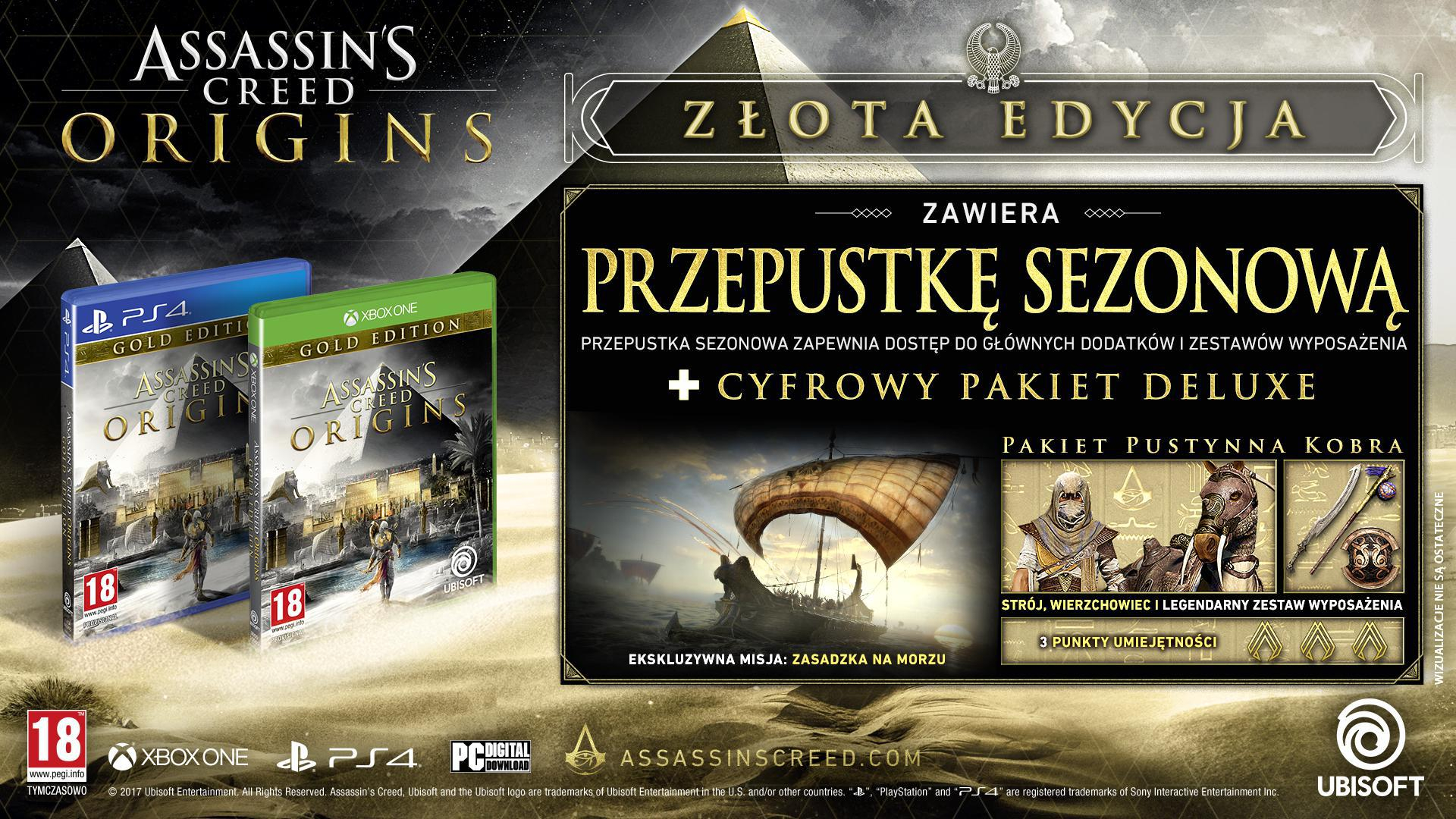 CENEGA ASSASSIN'S CREED ORIGINS GOLD XBOX one