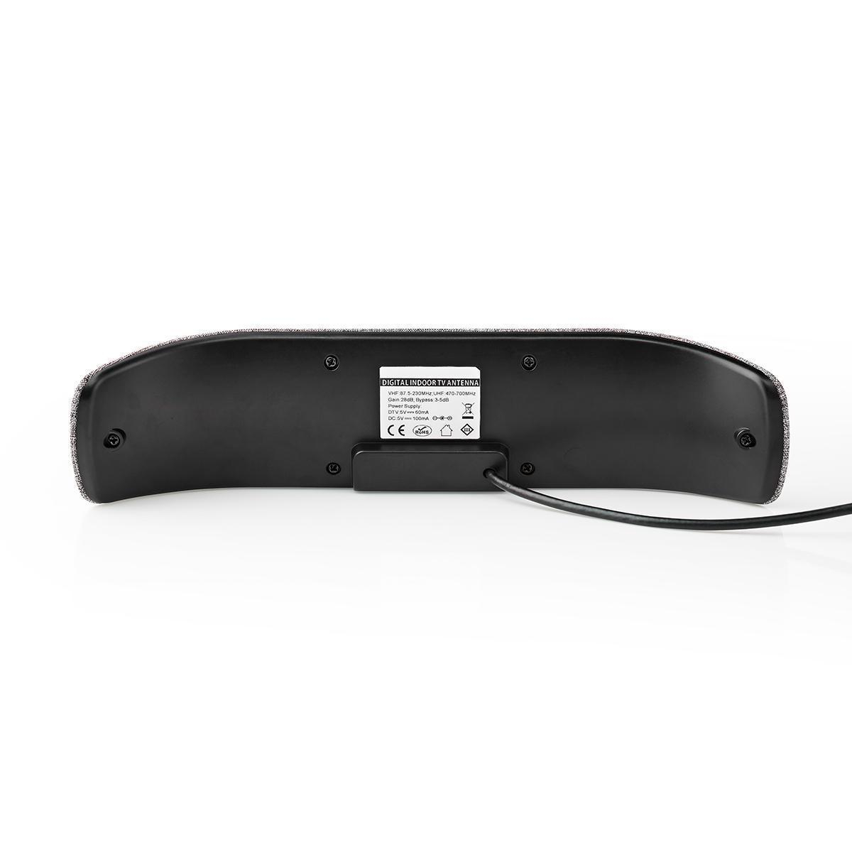 NEDIS ANTENA WEWNĘTRZNA NEDIS Active for DVB-T2 singals gray