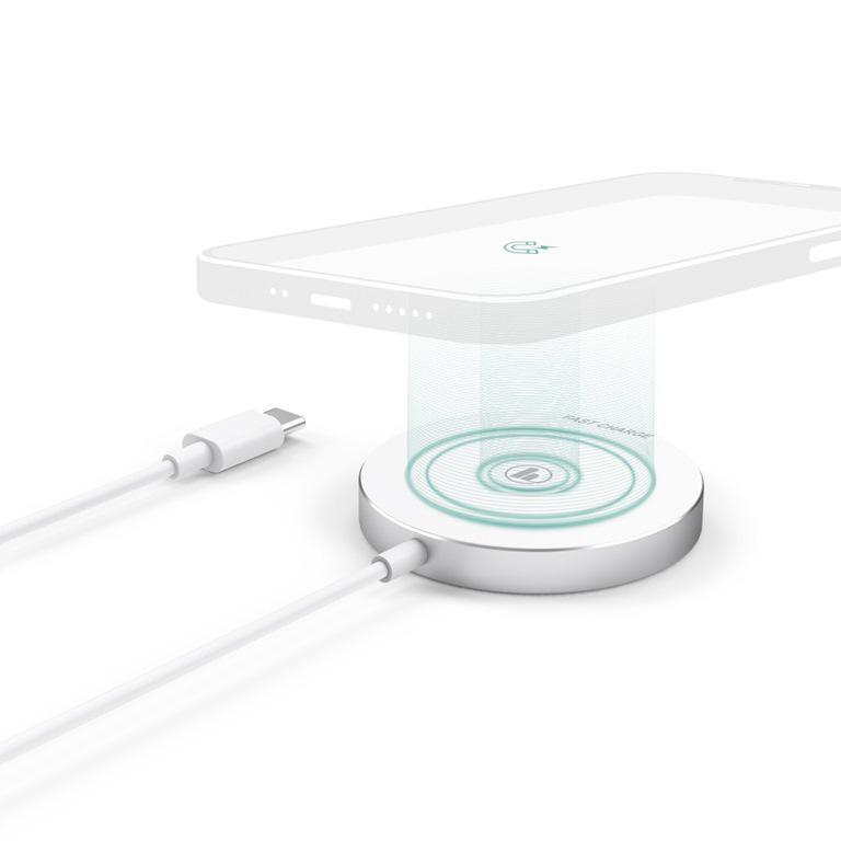 Hama Ładowarka indukcyjna HAMA MagCharge 15W z kablem USB-C biała