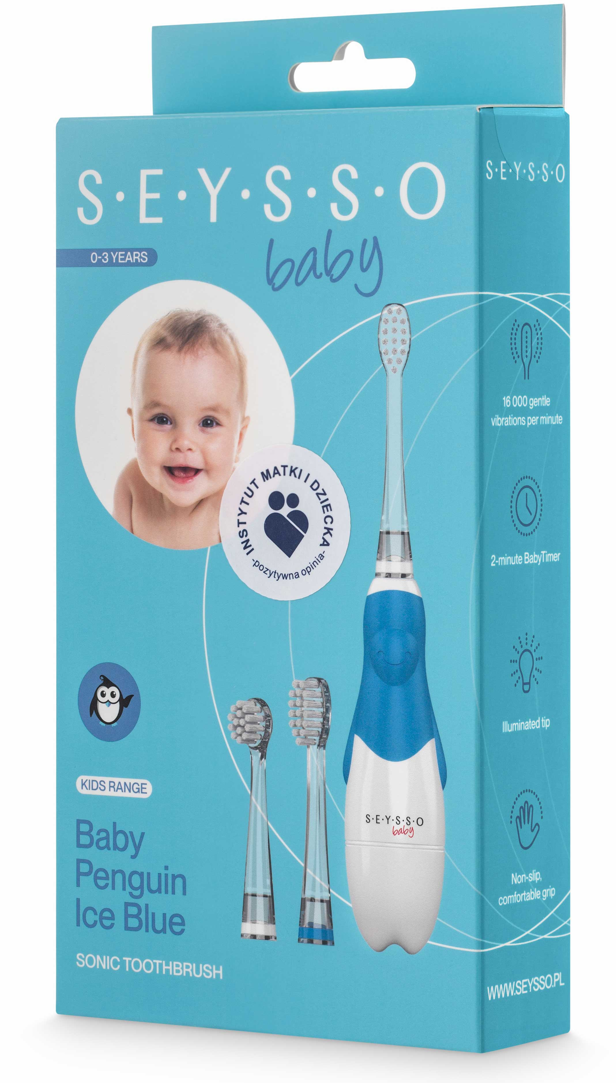 Seysso SEYSSO KIDS BABY PENGUIN ICE BLUE SZCZOT. SON.