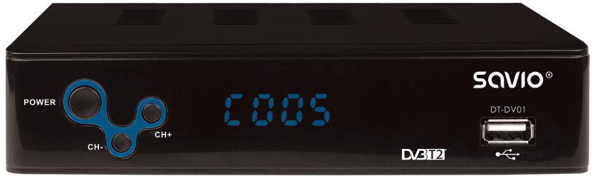 SAVIO TUNER DVB-T2 SAVIO DT-DV01 H.265 HEVC