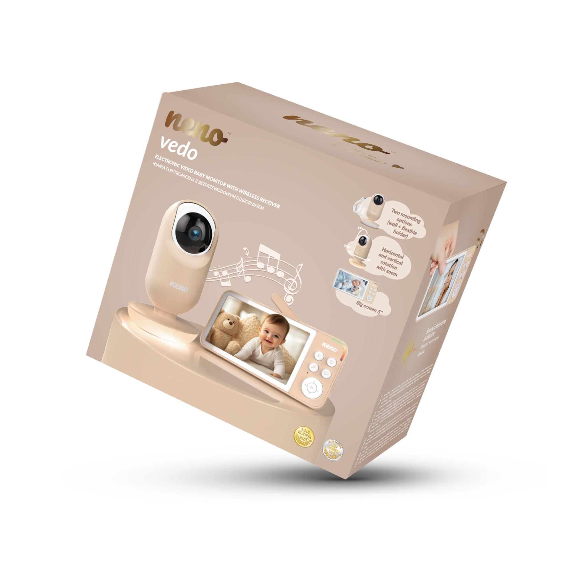 Neno VEDO CREAM - NENO VEDO CREAM elektroniczna niania 2,4 GHz z
