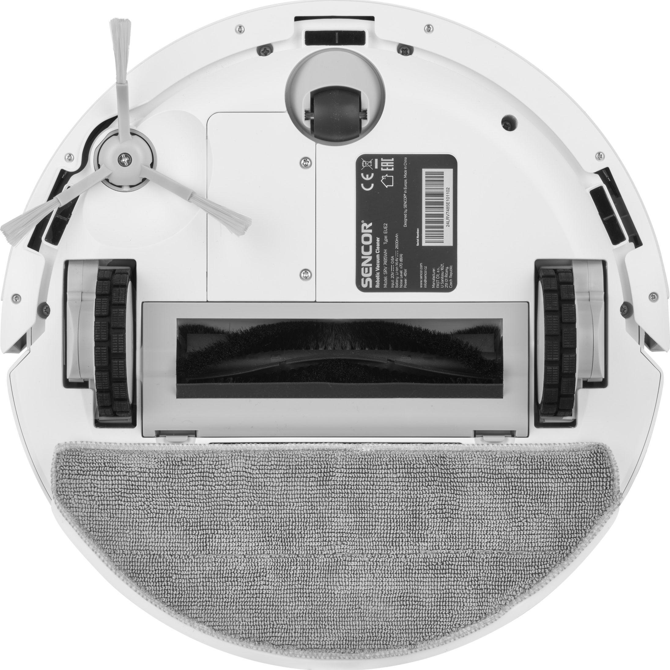 Automatyczne powracanie do bazy Sencor Robot sprzątający Sencor SRV 7485WH