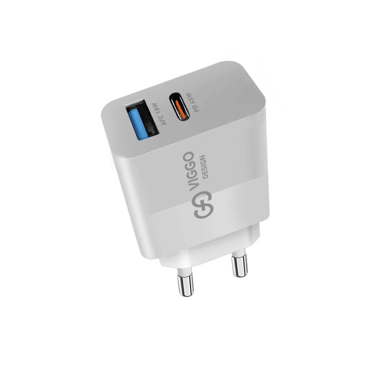 VIGGO DESIGN Ładowarka Sieciowa PREMIUM GaN 65W biała