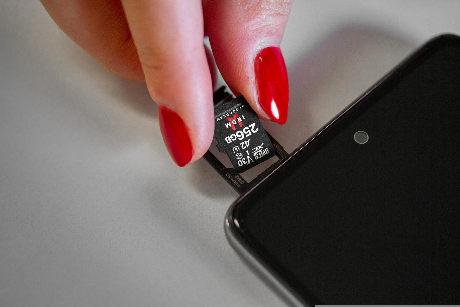 GOODRAM 256GB microSDXC IRDM 170MB/s UHS-I U3 V30 A2