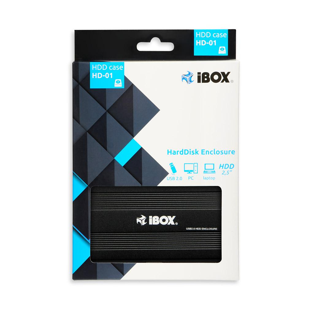 iBOX Obudowa do dysków SSD/HDD USB SATA III Aluminiowa IEU2F01