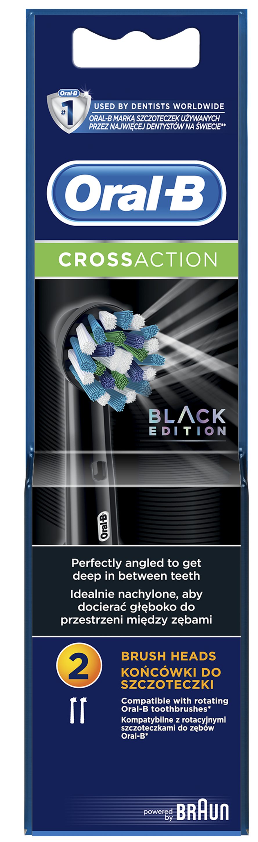 Oral-B KOŃCÓWKI DO SZCZOTECZKI ORAL-B 2SZT CA EB50-2 BK