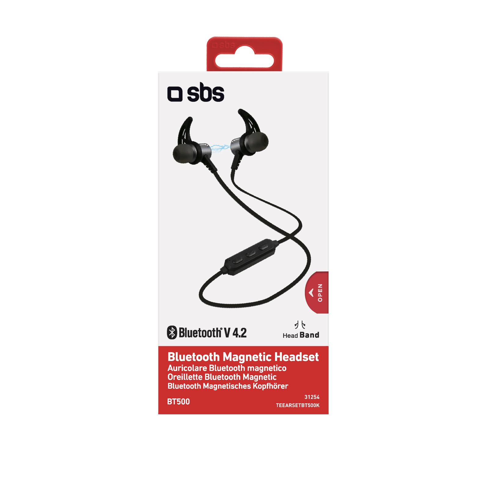 SBS SŁUCHAWKI DOUSZNE BT SBS Magnetic Earphones