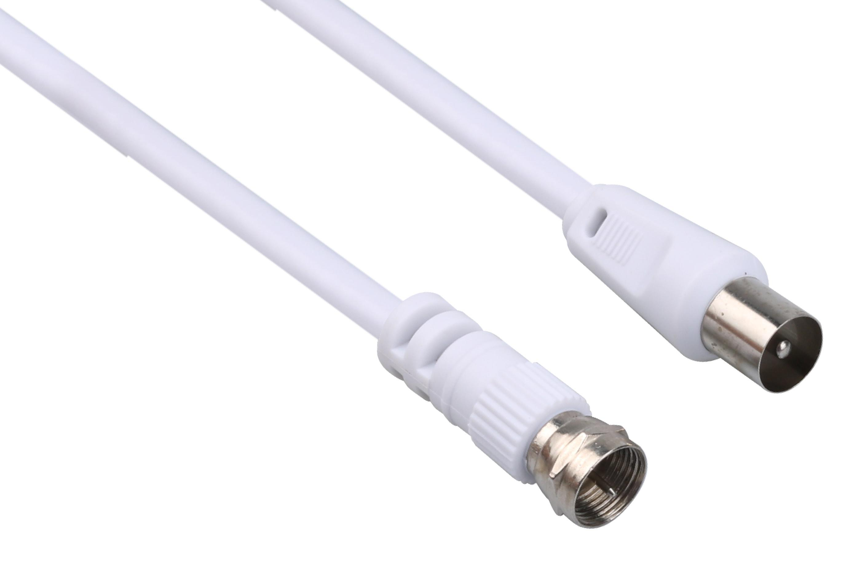 TechniSat Kabel antenowy IEC-F 3m biały