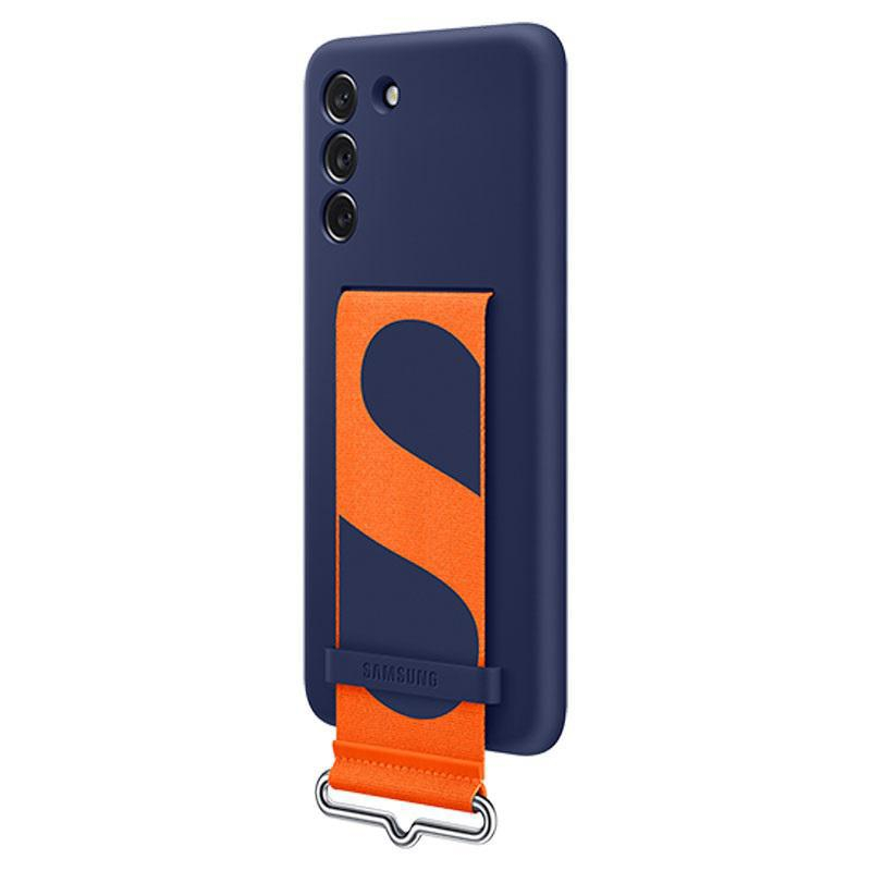 Samsung Etui SAMSUNG Silicone Cover z paskiem do S21 FE Navy