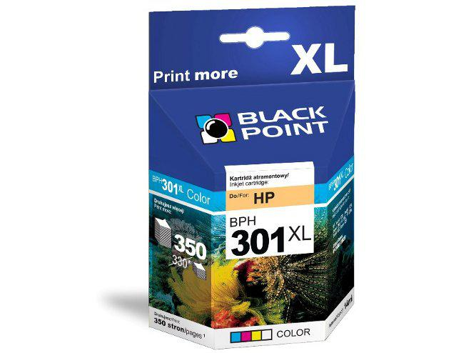 Black Point Tusz BLACK POINT BPH301XLC Zamiennik HP301XL CD888AE