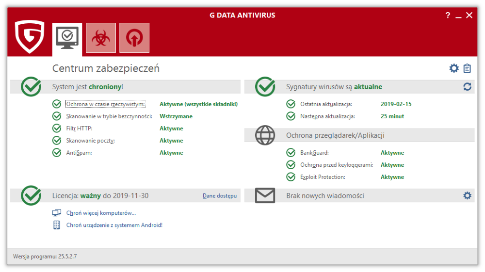 Gdata ANTIVIRUS 3 PC 1 ROK