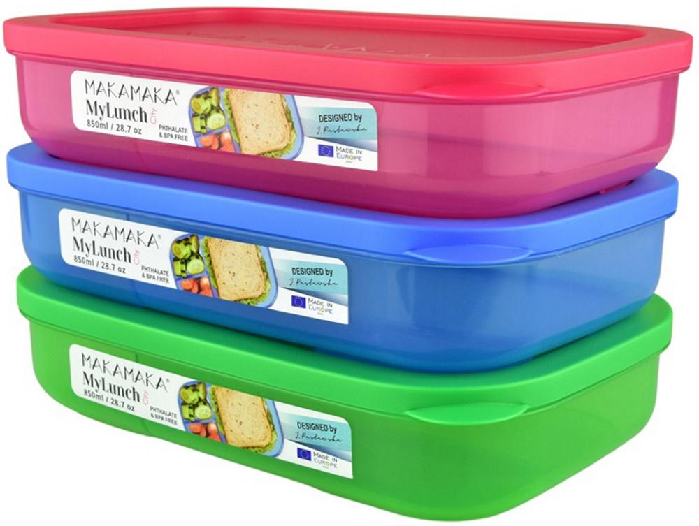 MAKAMAKA Pojemnik śniadaniówka lunchbox My Lunch City 850 ml